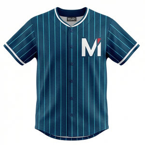 Camiseta de Béisbol Sublimada Personalizada, Ropa de Práctica Profesional para Equipos, Uniformes de Béisbol con Número, Nombre y Patrón Personalizados - Product Image 1