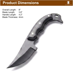 Couteau à Découper en Acier Carbone Fait Main, Manche Micarta, Lame Intégrale, 8 Pouces, Fabrication OEM, Prix Bas - Product Image 3