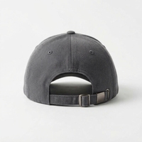 Casquette de baseball unisexe grise avec lettre A brodée en 3D sur le panneau avant, casquette décontractée ajustée à 6 panneaux