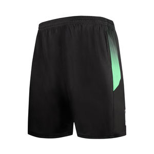 Shorts de sport pour hommes respirants à séchage rapide en toile tricotée unie à taille mi-haute pour l'entraînement et la gym, service OEM - Product Image 3