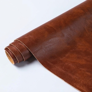Cuir synthétique semi-PU Crazy Horse vintage 1.1-1.2mm anti-moisissure à double brossage pour sacs, sièges de voiture, sacs à main et portefeuilles - Product Image 5