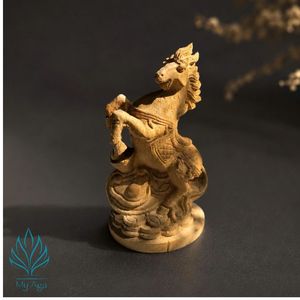 Statue du Zodiaque Asiatique Haut de Gamme, Figurine Animale Sculptée, Emballage Individuel, Statue du Cheval, Sculpture Feng Shui, Décoration pour la Paix - Product Image 1