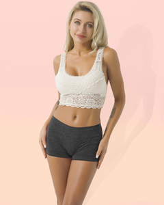 Culottes Boxer Sans Coutures Taille Haute pour Femmes, Couvrance Totale, Sous-vêtements Doux Extensibles en Maille, Shorts de Yoga et d'Entraînement - Product Image 4