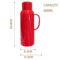 Bouteille isotherme en acier inoxydable grande capacité avec isolation sous vide et construction robuste pour usage domestique