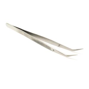 Bent Nose Tweezer for Diamonds and Loose Stones Precision Jewelry Setting Tool A+Grade Stainless Steel DIY Light Weight - Product Image 1