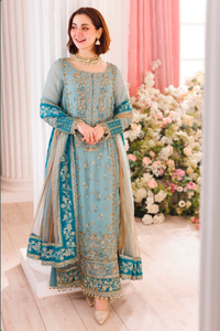 Ensemble de vêtements ethniques indiens pour femmes, 3 pièces, non cousu, en soie, Kurti, Kurta, Kameez, Salwar, tissu lourd, style pakistanais, pour femmes indiennes - Product Image 5