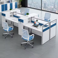 Nouvelle conception de cloison de bureau, poste de travail modulaire, mobilier commercial avec style professionnel