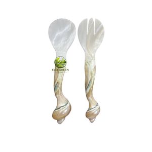 Nouvelle conception Cuillères à café en bois massif avec manche en bois, pour dessert, glace, caviar, couverts, logo personnalisé, finition miroir, mariage - Product Image 3