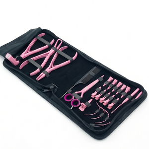 Kit d'extension de cheveux avec pinces robustes et poignées confortables pour l'installation, le coiffage et les outils professionnels - Product Image 4