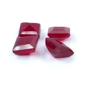 Rubis naturels de Bangkok, carrés calibrés de 4,5 mm, pierres précieuses de rubis naturelles facettées, prêtes à l'emploi pour la création de bijoux - Product Image 4