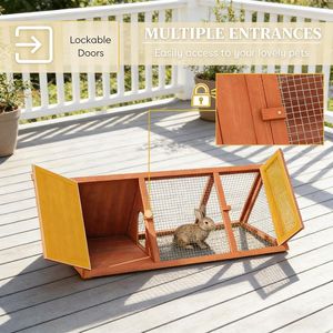 กรงเล่นสำหรับสัตว์เลี้ยงขนาดเล็ก บ้านและเฟอร์นิเจอร์สำหรับสัตว์เลี้ยง - Product Image 4