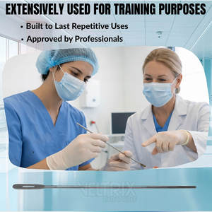 Sonde en acier inoxydable de haute qualité avec œil 5 3/4, équipement réutilisable, sonde avec œil 5 3/4 pour la chirurgie - Product Image 3