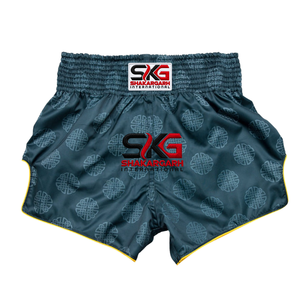 Shorts de boxe Muay Thai à taille élastique, shorts d'entraînement d'arts martiaux imprimés, short de combat - Product Image 1