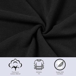 Camisa Polo de Algodón Piqué para Hombre, Tejido Mercerizado, Manga Corta, Color Sólido, Estilo Casual - Product Image 4