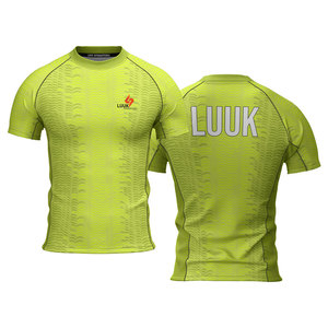 Haut de sport à compression pour homme, manches courtes, anti-transpiration, séchage rapide, idéal pour la gym et l'entraînement - Product Image 1