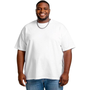 T-shirt en jersey de coton blanc uni à manches courtes et col rond pour homme, coupe classique, décontracté - Product Image 6