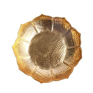 Lotus Shaped <b>Gold</b> Metal Urli Bowl Elegant Home Decor Floating Flower <b>Candles</b> Luxury Brass Urli for Table Other <b>Candle</b> <b>Holders</b> - Product Image 1