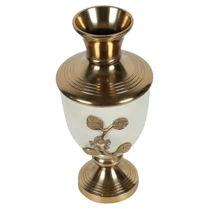 Florero de Hierro Hecho a Mano de Lujo, Centro de Mesa Moderno para Decoración de Sala de Estar, Florero de Hierro Hecho a Mano al por Mayor para Importación - Product Image 4