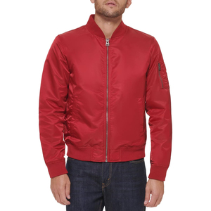 Veste en satin personnalisée avec logo |   Vestes à col montant de style streetwear OEM/ODM pour hommes et femmes |   Fabricant exportateur de haute qualité - Product Image 3