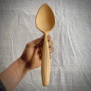 Cuchara de Té de Madera Sostenible, Cuchara de Café y Azúcar de Madera Natural, Mango Suave, Utensilio de Cocina - Product Image 1