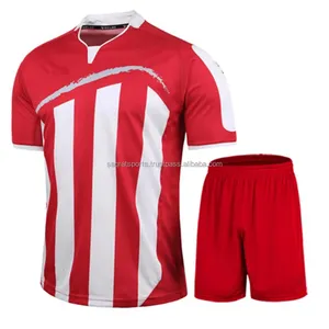 Ensemble de maillots de football personnalisables, écologiques, à séchage rapide, respirants, avec logo d'équipe, nom et service OEM disponible - Product Image 4