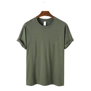 100% coton OEM service tricoté respirant hommes t-shirts imprimé t-shirt pour hommes coupe ample séchage rapide hommes à manches courtes t-shirts - Product Image 1