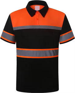 เสื้อโปโลสะท้อนแสงสำหรับผู้ชาย ระบายอากาศได้ดี ปลอดภัย ได้รับมาตรฐาน CE เหมาะสำหรับงานก่อสร้าง แขนยาว ราคาถูก ดีไซน์สวย - Product Image 6