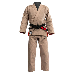 Uniforme de Jiu-Jitsu Brasileño de Primera Calidad, Fabricación Personalizada, BJJ Gi, Tela de Algodón de 440g, Transpirable, Antibacteriano, Color Marrón Claro, Unisex - Product Image 3