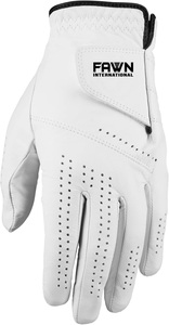 Gants de golf Fawn International personnalisés en peau de mouton pleine fleur avec impression numérique en cuir Cabretta, fermeture auto-agrippante, antidérapants, unisexes - Product Image 3