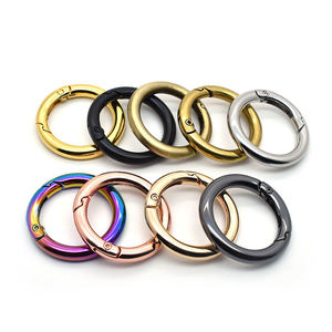 อุปกรณ์ฮาร์ดแวร์กระเป๋าเดินทาง OEM 2026 ตะขอเกี่ยวสีโรสโกลด์ ห่วงเปิดแบบสปริง ห่วงโอริง ห่วงร้อยสายรัดเสื้อผ้า - Product Image 6