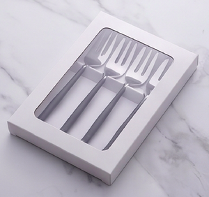 Ensemble de couverts élégants en acier inoxydable avec fourchettes à tête courbée et manches noirs polis miroir pour la maison, les restaurants et la restauration - Product Image 6