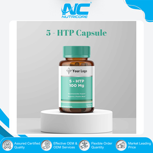 Compléments de santé à base de plantes de haute qualité sous marque privée, 5-HTP 100 mg en capsules, antioxydant pour hommes et femmes, durée de conservation de 24 mois - Product Image 2