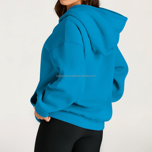 Nouveauté : sweat-shirts oversize pour femmes, épaules tombantes, poids lourd, 100% coton, manches longues, lettres imprimées à l'écran, sweat-shirts pour femmes - Product Image 6