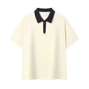 Casual Clothing Printed Design Custom Zipper Closure <b>Half</b> Collar Design Men Polo <b>Shirts</b> Trendy Men Polo <b>Shirts</b> - Product Image 1