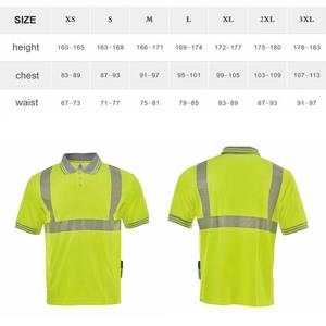 เสื้อโปโลแขนสั้นกันน้ำ ANSI Class 1 แบบสะท้อนแสงสำหรับงานก่อสร้าง พร้อมโลโก้สั่งทำได้ ขายส่ง - Product Image 5