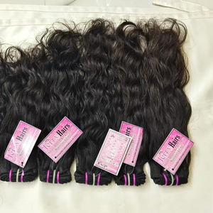 Cheveux Indiens Bruts, Donneur Unique, Remy, Double Trame Faite à la Machine, Ondulation Naturelle, 100g pour 22 Pouces, Extension de Cheveux du Sud de l'Inde - Product Image 1