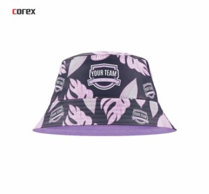 Chapeau Bob Personnalisé à Motif Feuille, Impression par Sublimation et Transfert Thermique, Polyester, Unisexe, Décontracté, Extérieur, Printemps-Été, Adulte - Product Image 2