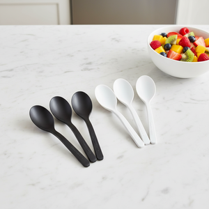 Juego de Servidores de Ensalada de Resina Vibrante Hechos a Mano, 100% Resina, para Uso Doméstico y Hotelero, Incluye Cuchara para Helado y Servidor de Ensalada - Product Image 5