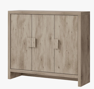 Meuble à chaussures moderne en bois avec plusieurs étagères uniques, portes et étagères latérales ouvertes, pour entrée et buanderie, vente en gros - Product Image 4