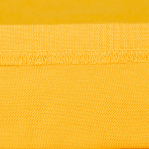 Camiseta de Punto Casual de Manga Corta con Cuello Redondo Amarillo Sólido para Hombre, Corte Regular, Camiseta Personalizada Directo de Fábrica - Product Image 5