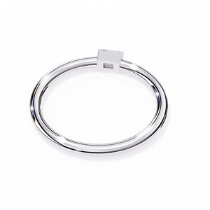 Anillo de Compromiso de Diamante Corte Esmeralda Platino, Joyería Minimalista para Mujer con Diamante Natural Certificado por GIA - Product Image 3