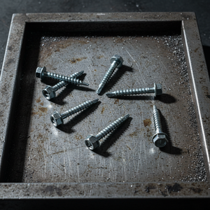 Anti-Rust Zinc Plated Hex Washer Head <b>Screws</b> - High Quality Self Tapping Metal Fasteners - Product Image 1