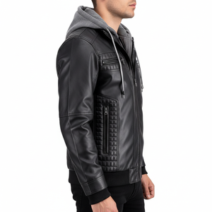 Unisex Sheep Skin Leather Winter <b>Jacket</b> Letter Waterproof Windproof High Quality Latest Design Casual Comfortable Professional - Product Image 3