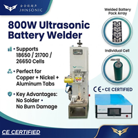 Soudeuse à ultrasons 800W pour batteries 18650 21700 26650, machine à souder les bandes de cuivre et de nickel pour packs de batteries, certifiée CE