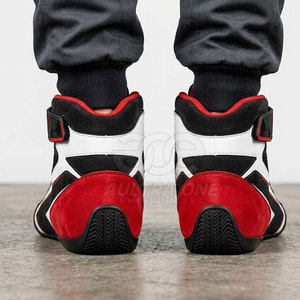 Top Selling Auto Racing <b>Shoes</b> for Men Lightweight Flame-Retardant Customizable Rubber Sole for Track & Road Performance <b>Driving</b> - Product Image 3