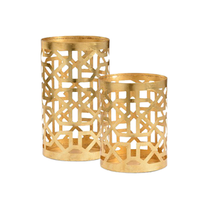 Metal <b>Gold</b> Color Votive Candle Holder Set Of Two Round Shape Votive For Home And Wedding Decor <b>Accessories</b> - Product Image 1