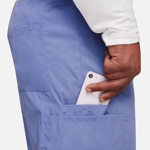 Pantalon de travail médical unisexe en tissu peigné de haute qualité avec couleurs, logo et tailles personnalisables pour usage hospitalier - Product Image 4