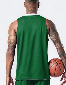 1 Conjunto de Camiseta y Pantalones Cortos de Baloncesto Reversibles para Hombre, Uniformes Deportivos Personalizados de Doble Cara para Prácticas Deportivas en Equipo - Product Image 2