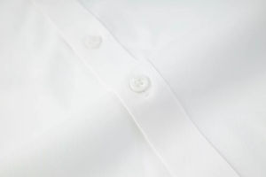 Camisa de vestir blanca premium para hombre, cuello clásico extendido, manga larga, formal de negocios, con botones, transpirable, OEM personalizado - Product Image 5