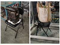 Chaise de salle à manger commerciale pliable en fer Lumetal avec rangement facile pour une utilisation en intérieur dans les appartements, les salons et les hôtels